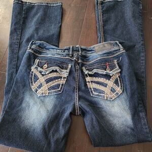 Stylish Darkwash Blue Women's Jeans Size 11/12